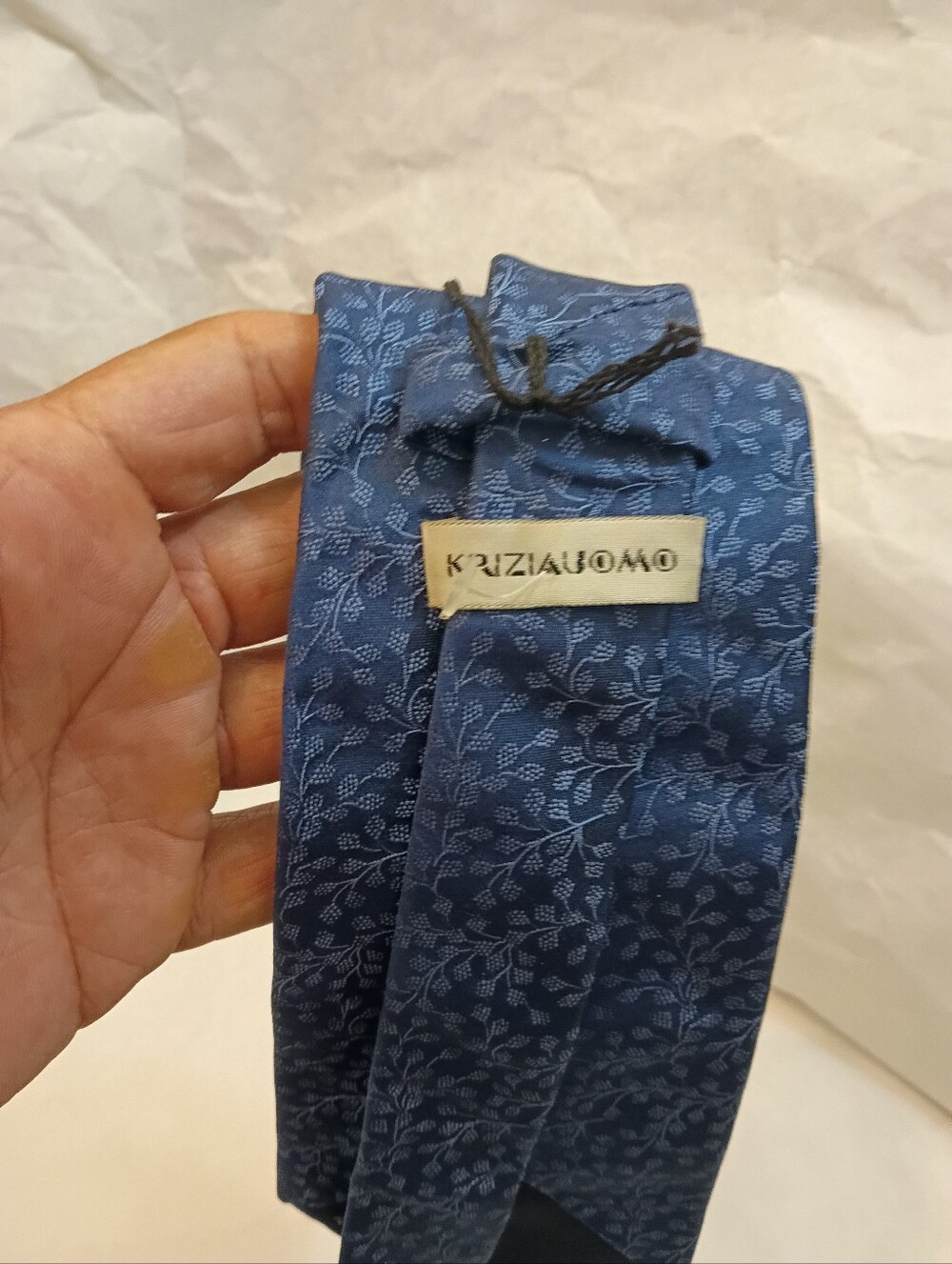 Men’s Krizia Uomo Silk Tie New Display Silk Tie Italy